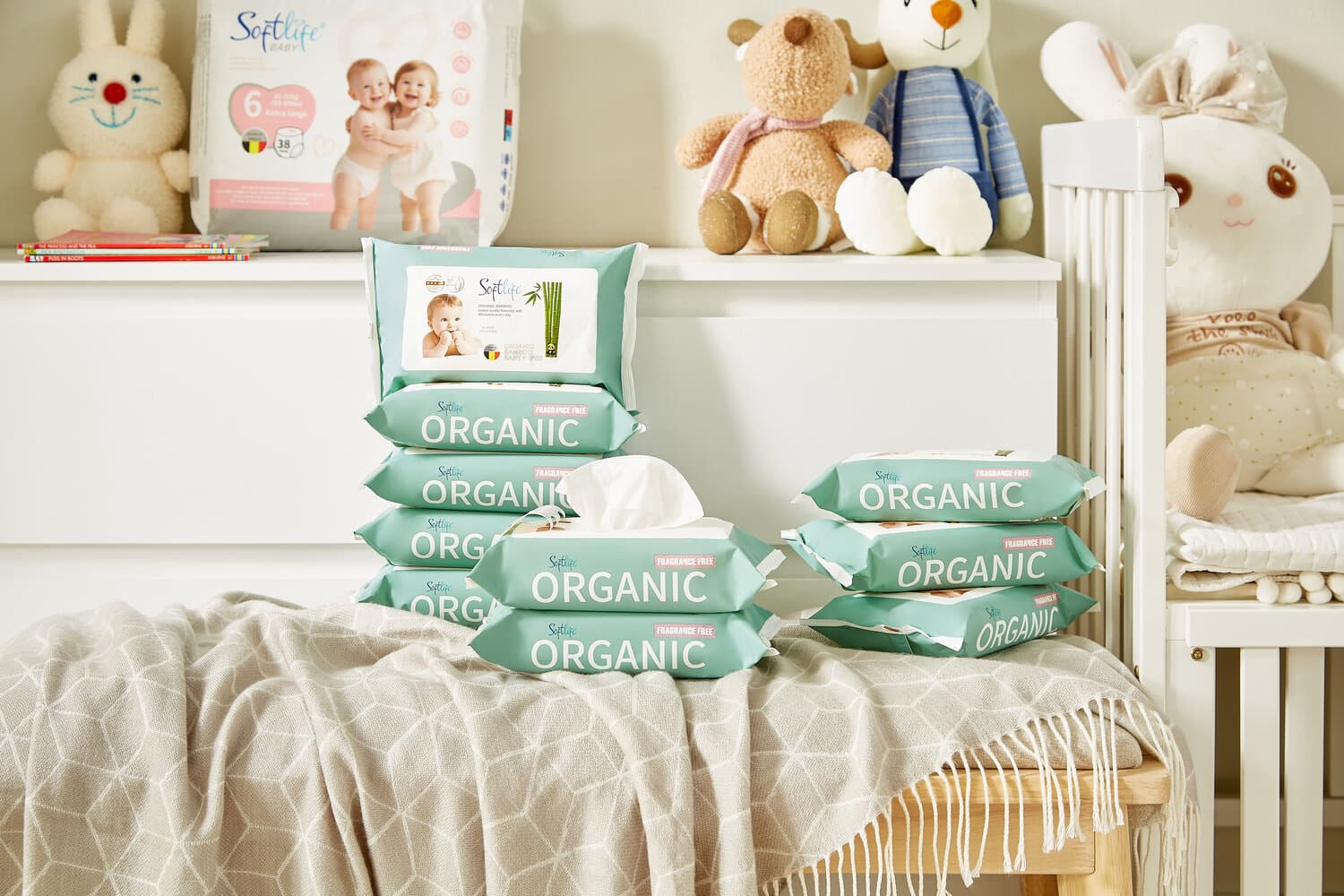 Organic Fragrance-Free Bamboo Baby Wipes